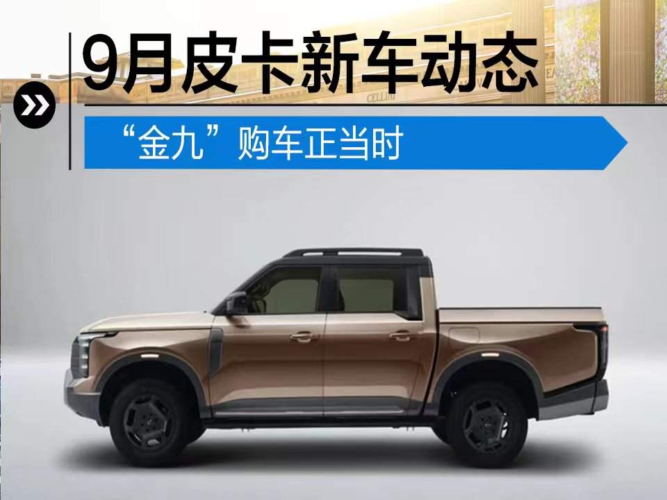 “金九”购车正当时 9月皮卡新车动态一览
