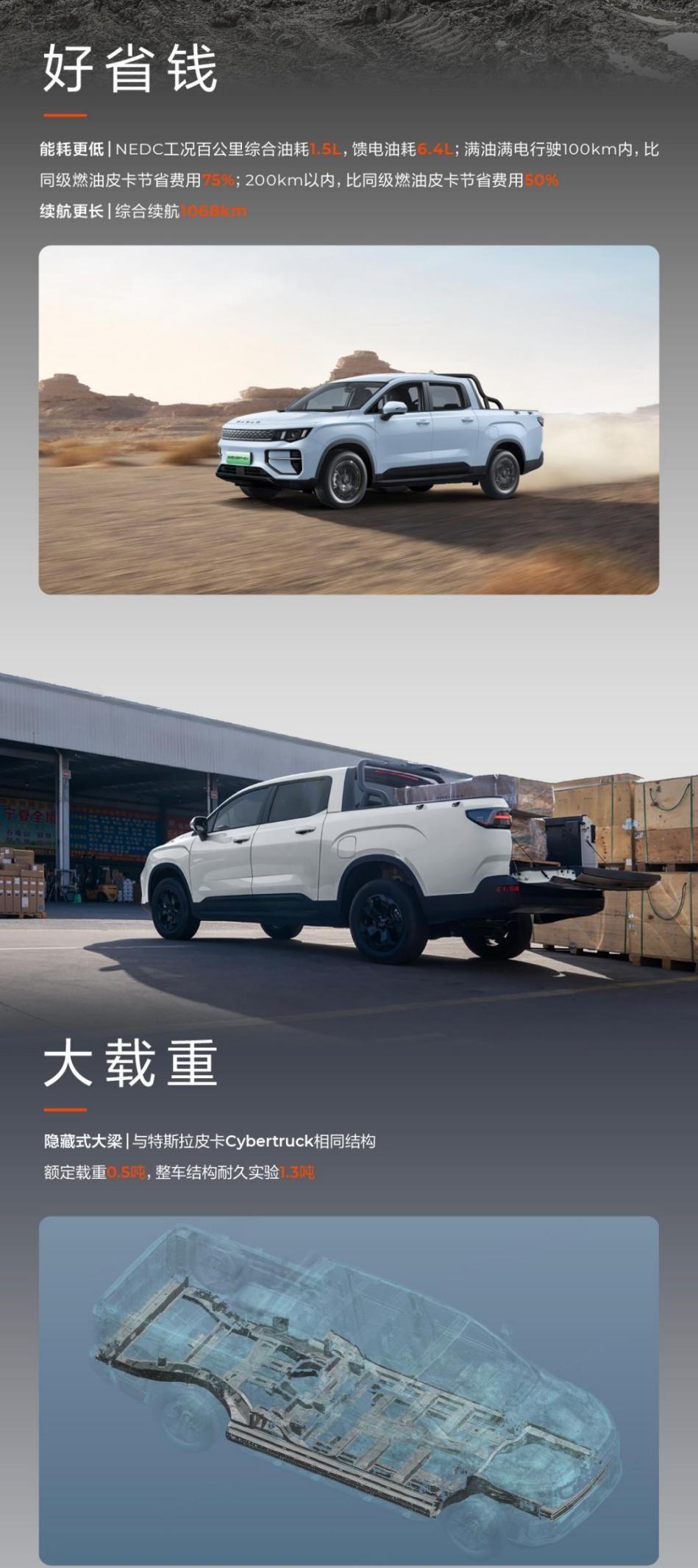 13.88万混动皮卡来了，燃油皮卡还有啥吸引力？