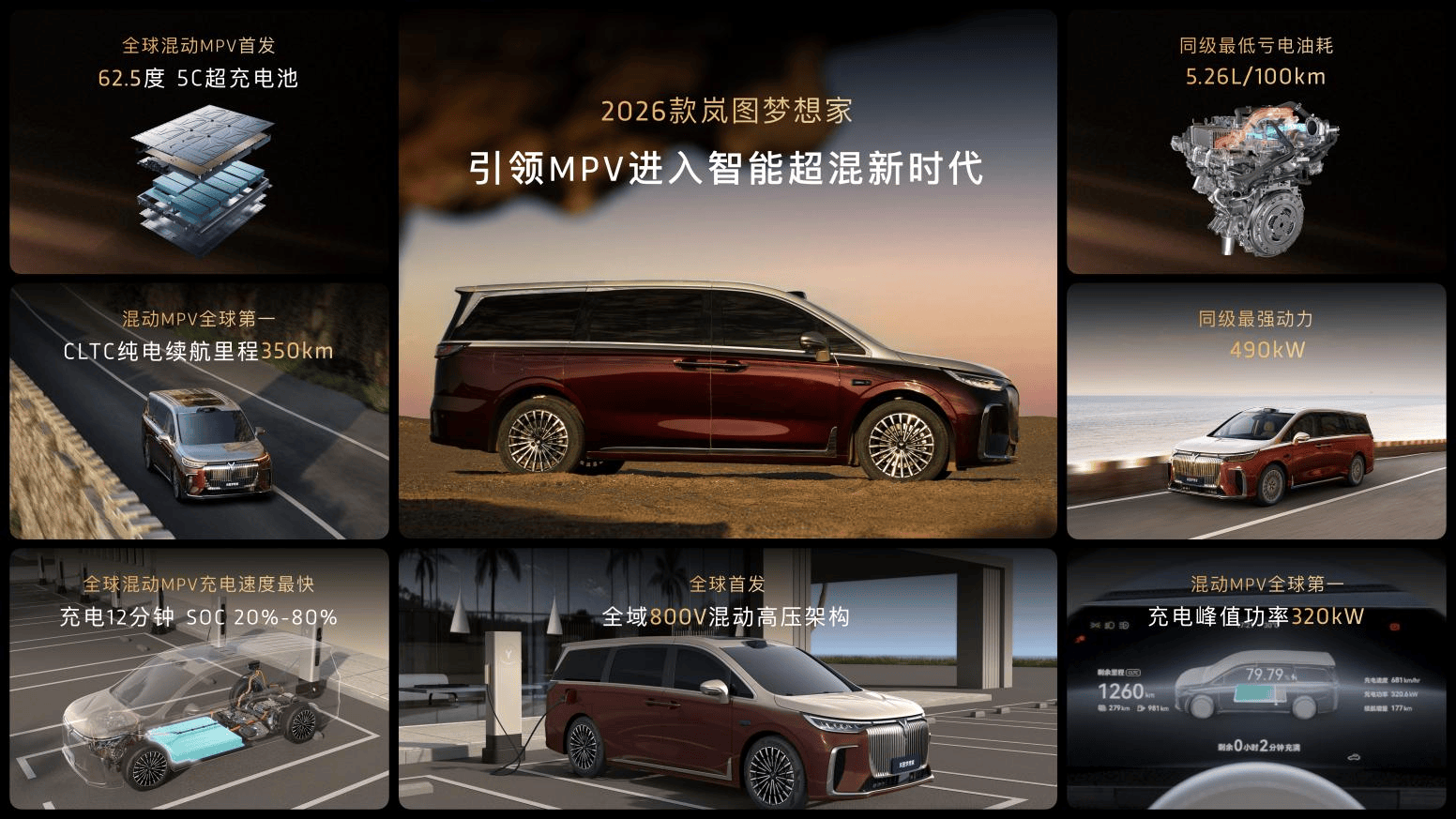 2026款岚图梦想家正式上市，32.99万起解锁混动MPV新体验