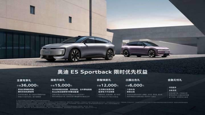 奥迪E5 Sportback上市在即，豪华品牌电动反击战打响！