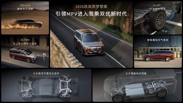 高端MPV冠军首选！2026款岚图梦想家32.99万起上市即交付！