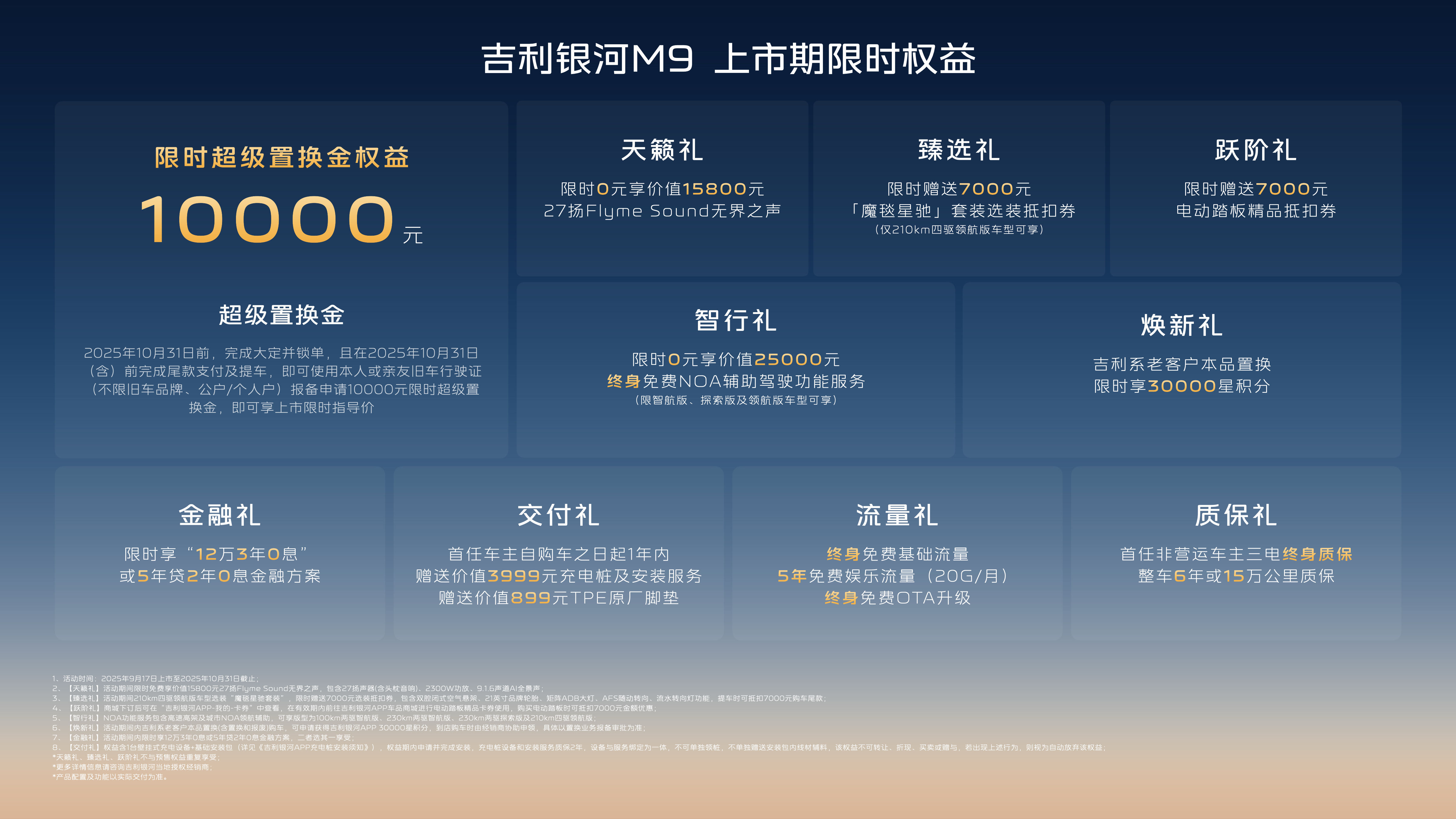 限时17.38万起！吉利银河M9正式上市，全域AI体验，树立大六座SUV价值新标杆