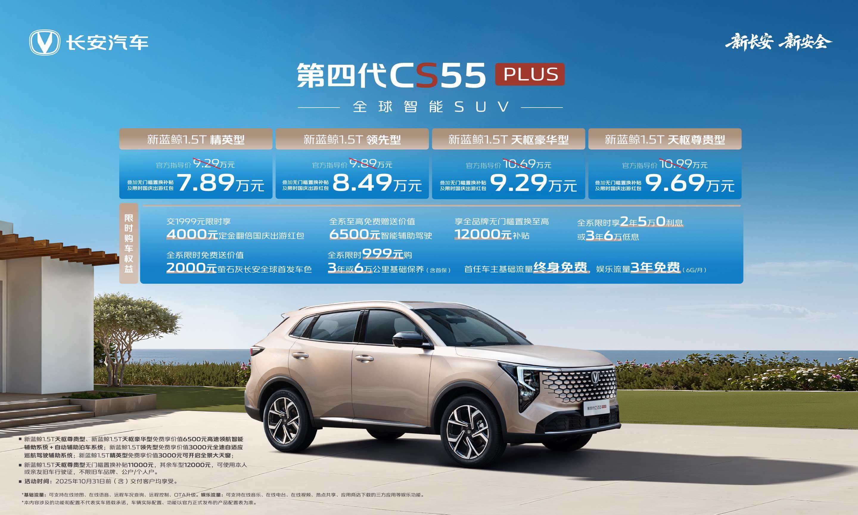 7.89万起+高速领航！新款长安CS55PLUS正式上市