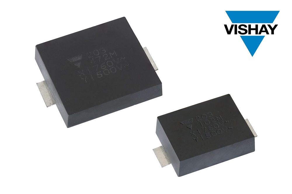 Vishay推出业内首款采用SMD封装的车规级Y1陶瓷电容器