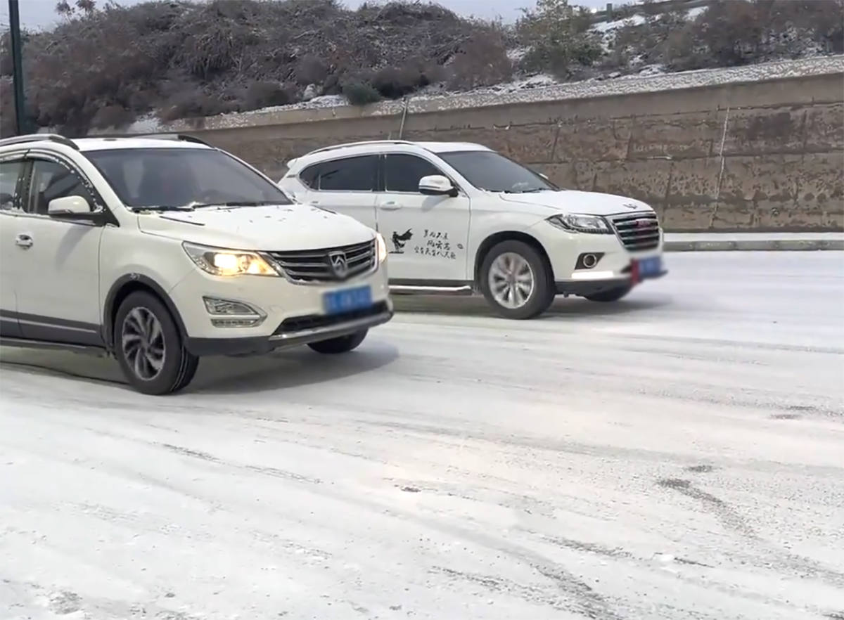 下雪天，前驱其实比4驱稳，经常开的人都知道！