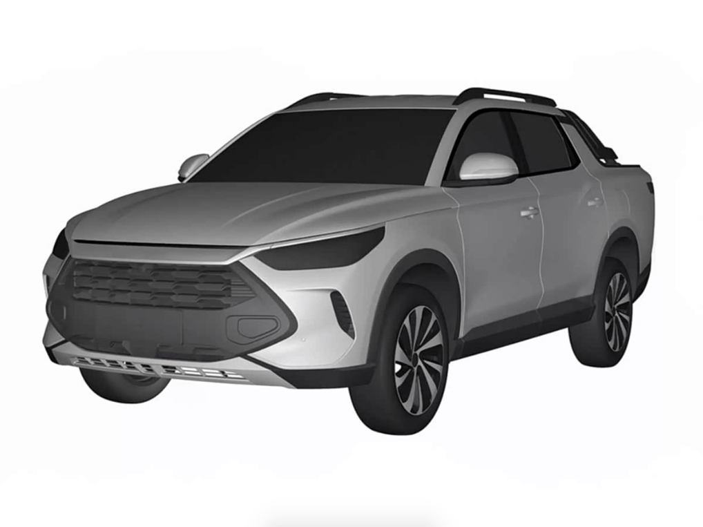 有点小帅，比亚迪新皮卡专利图曝光